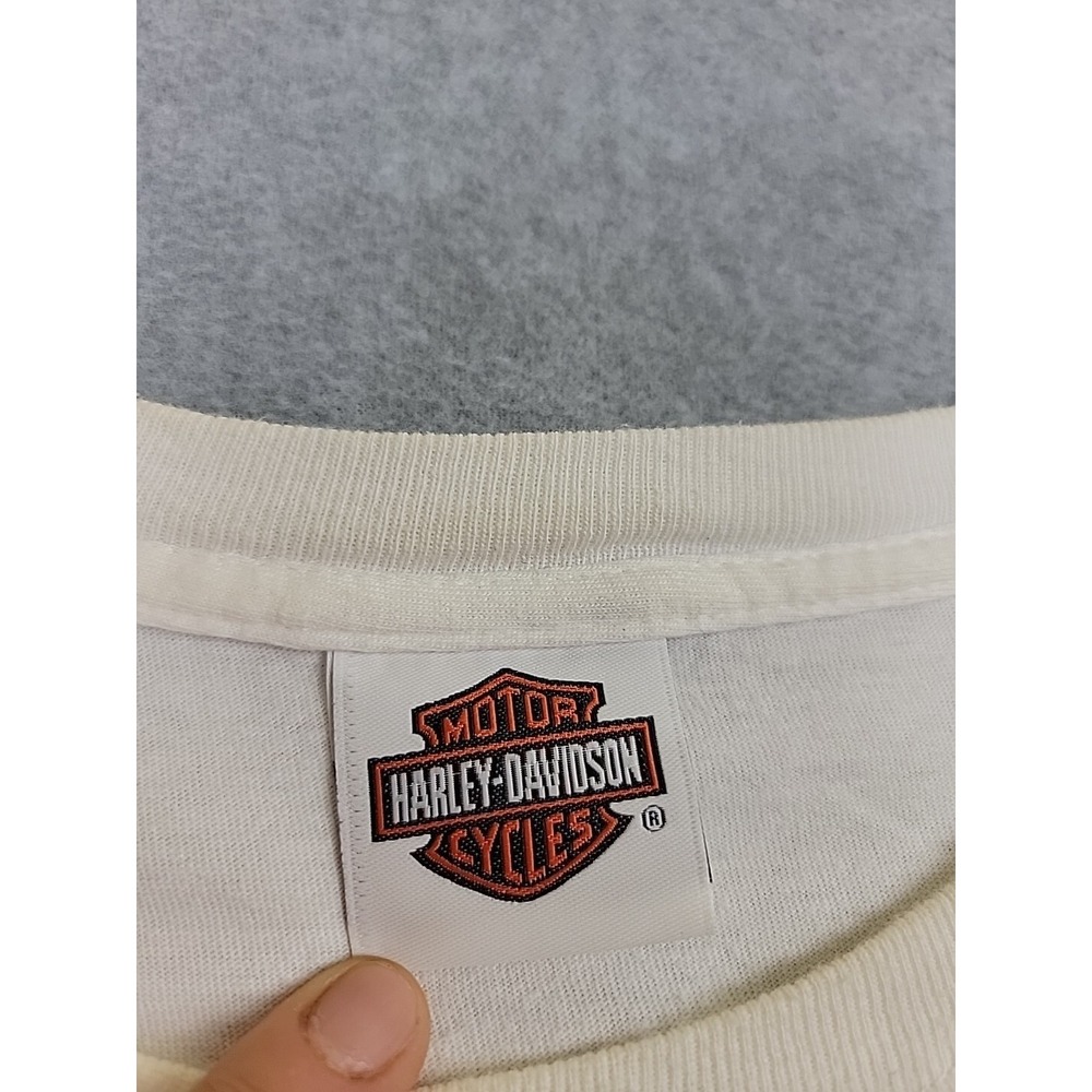 Harley Davidson Hanes Shirt Mens 2XL White Veracruz Mexico Biker Motorcycle READ - Picture 9 of 12